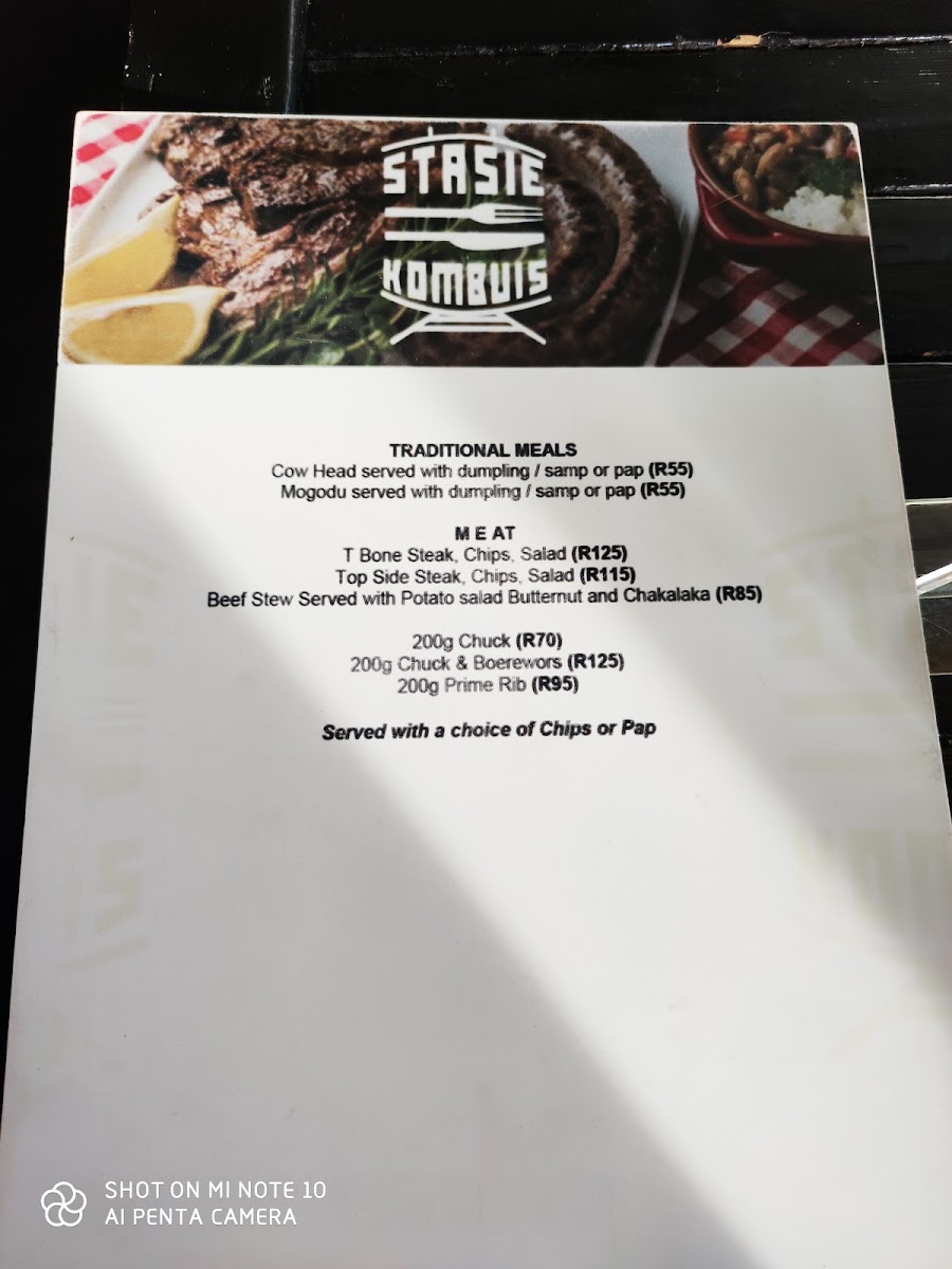 Stasie Kombuis Menu - Image 2